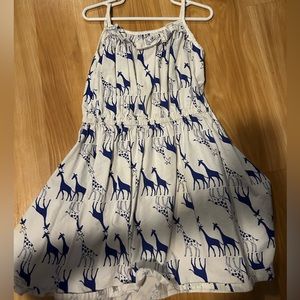 Giraffe Pattern Little Girls Dress